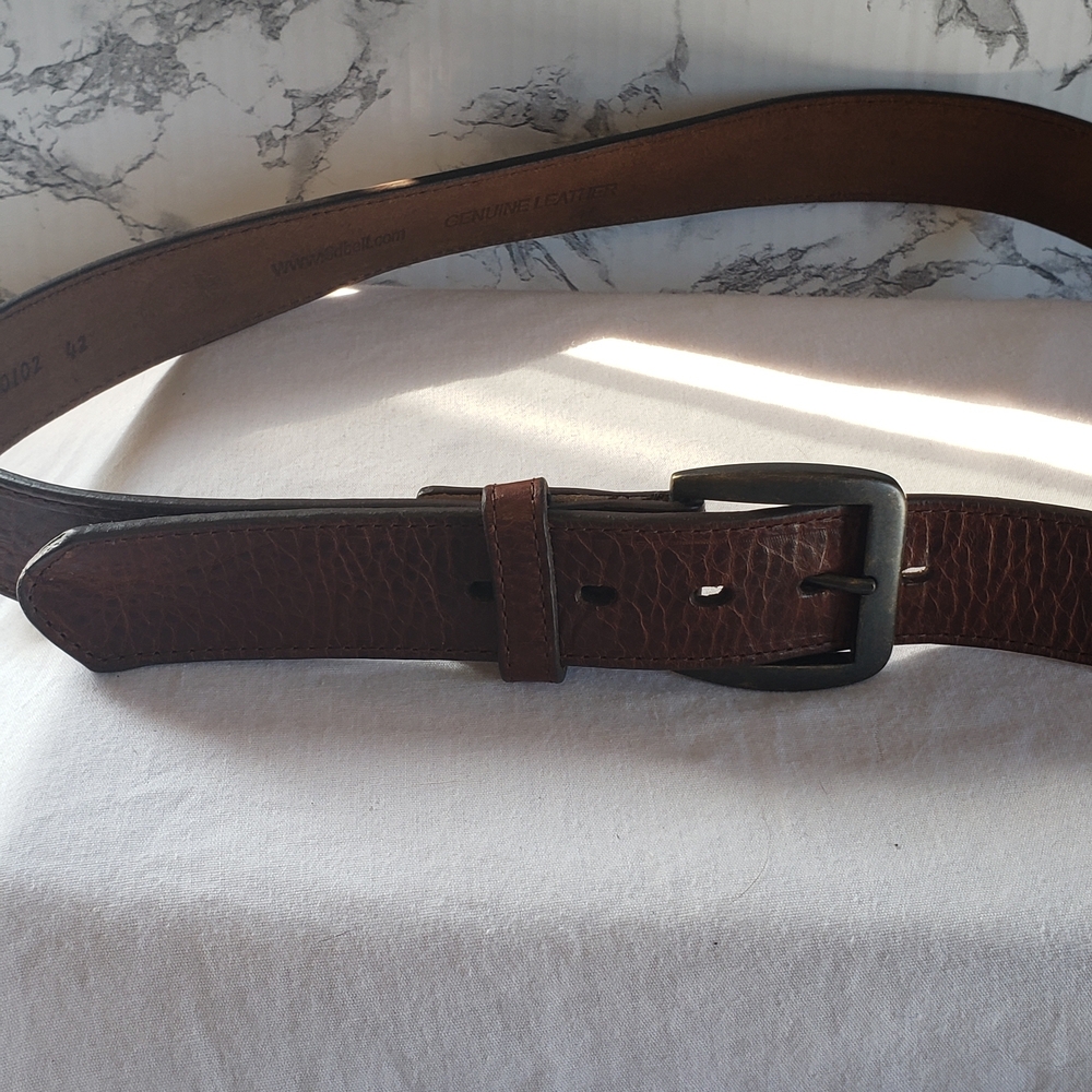 Source Unknown‎ Dark Brown Leather Belt